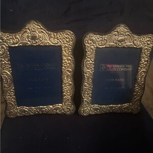 Vintage international silver company Silver Plated Frame set  Fits 5"x7" photo
